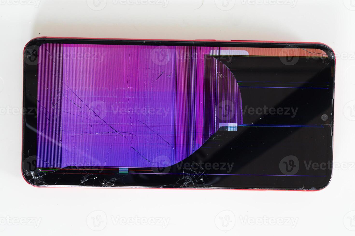 damaged LCD screens of mobile phones are collected as electronic waste waiting for valuable metals inside LCD screens be sorted for reuse reducing e-waste in nature and increasing value of e-waste. photo