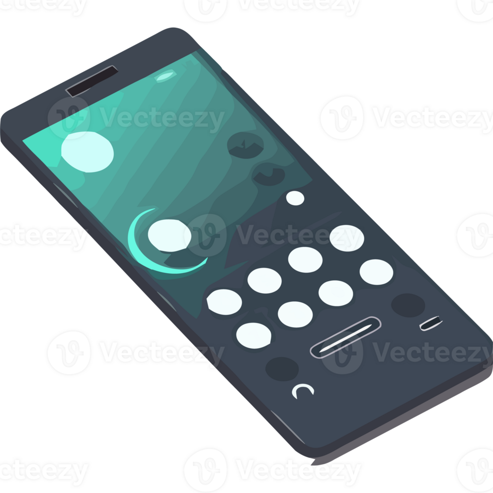 A smartphone with a circular design on the screen png