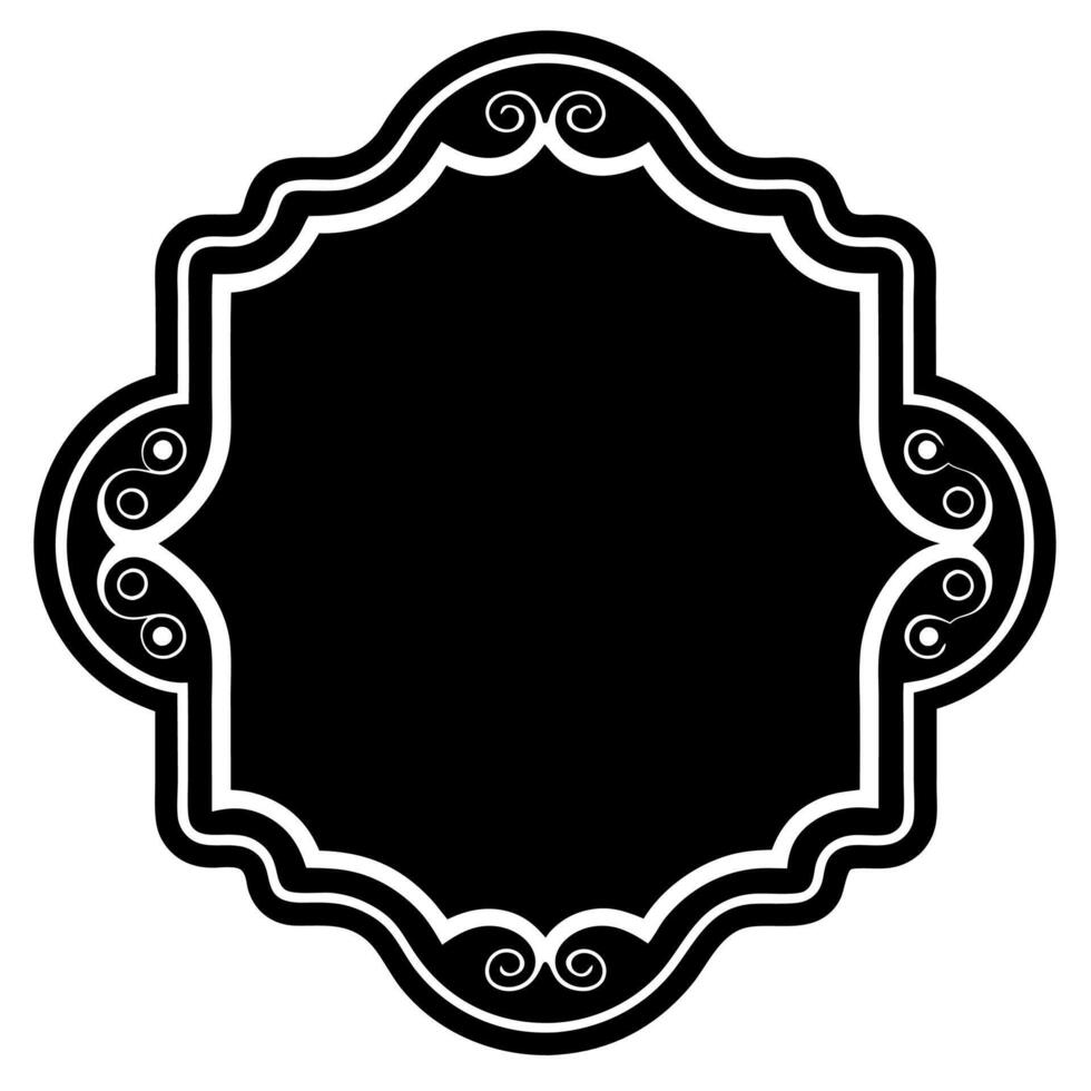 Elegant Brown Ornamental Frame Corner and Border Illustration vector