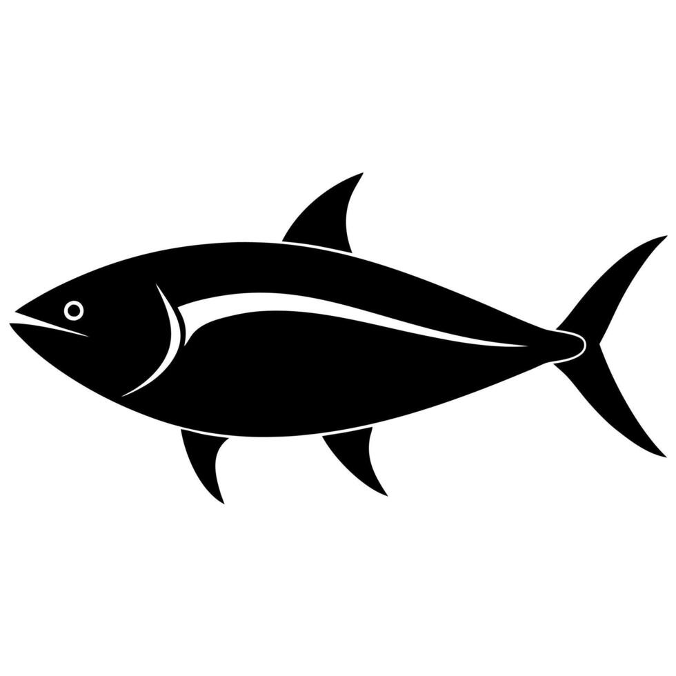 Tuna Silhouette Illustration vector
