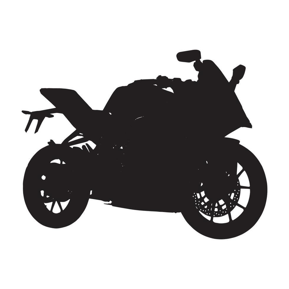 Motorcycle Silhouette Illustration Design vector