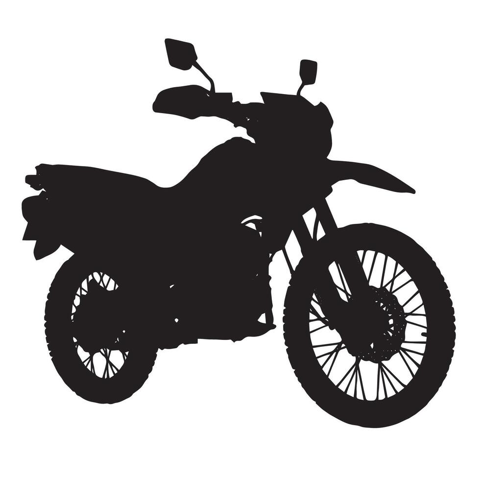 Motorcycle Silhouette Illustration Motocross vector