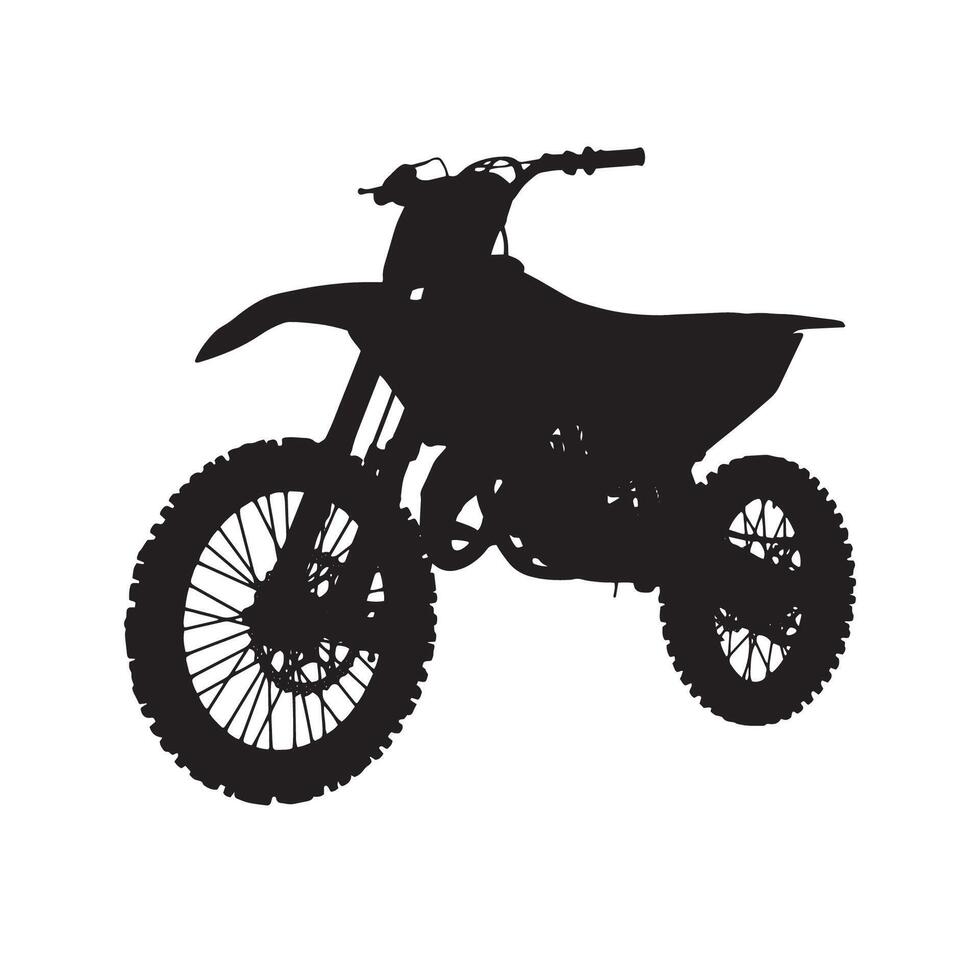 Motorcycle Silhouette Illustration Art vector