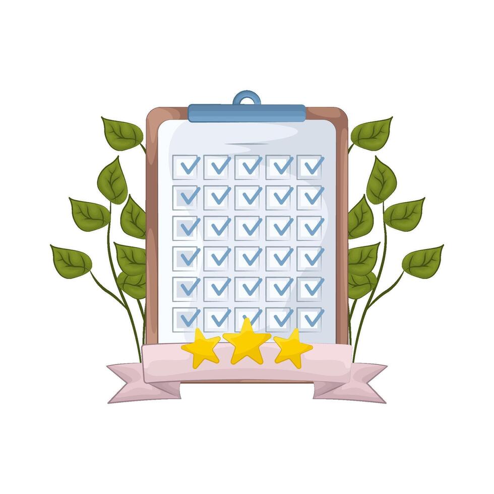Finalized Tasks Checked on clipboard vector