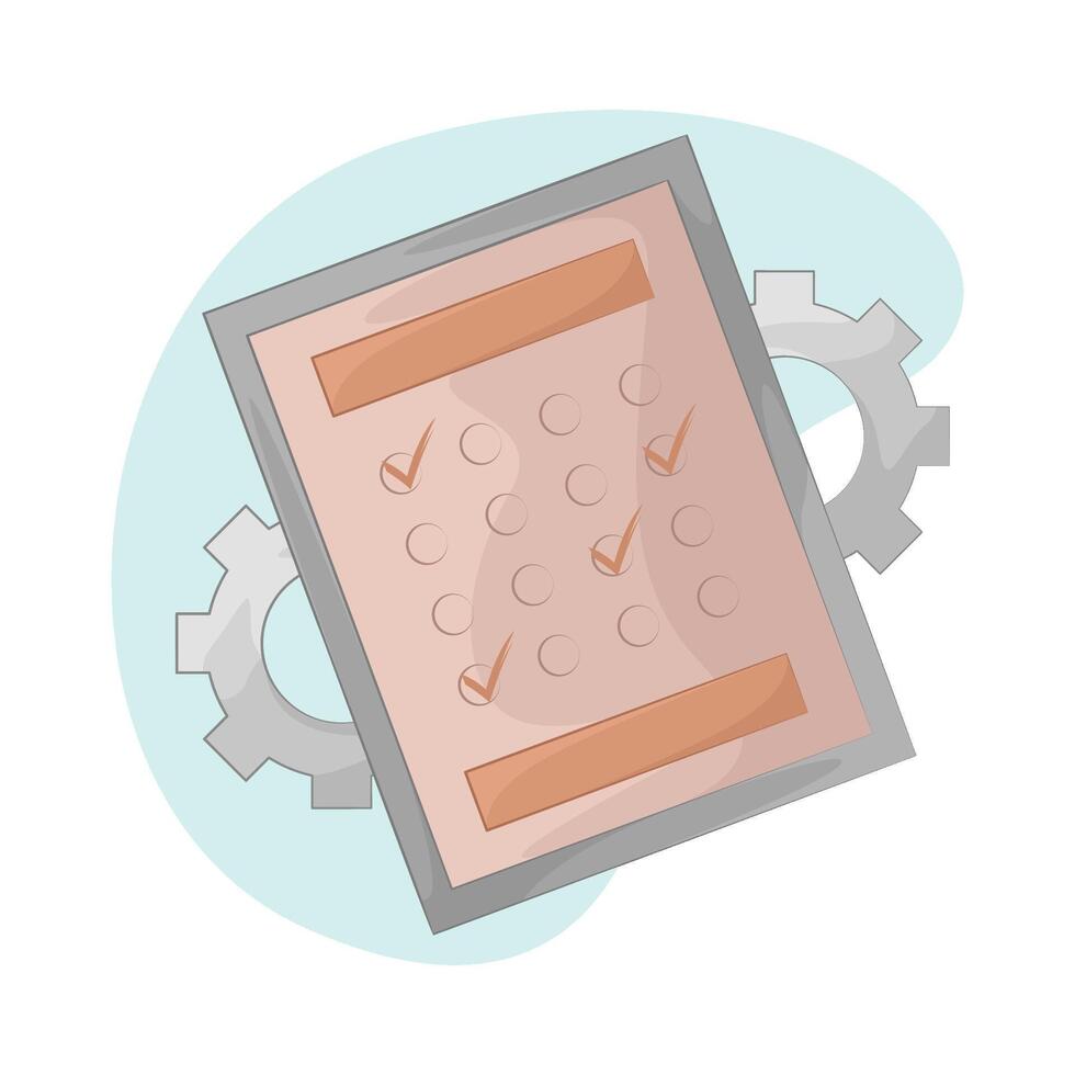 Task Check Complete on Paper vector