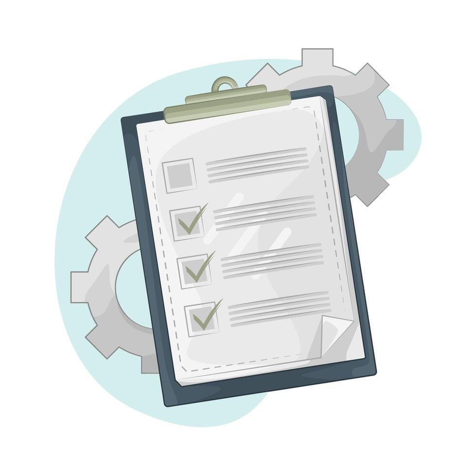 Finalized Task Check on Screen vector