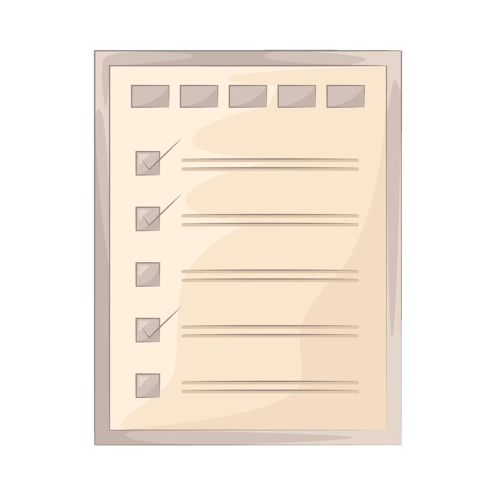 Task Completed and Checked Off vector
