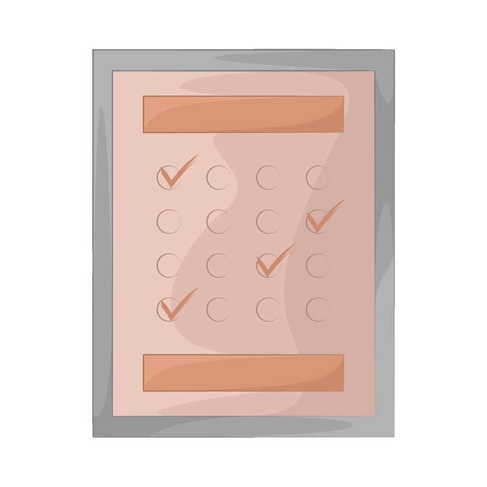 Task List with Completed Boxes vector