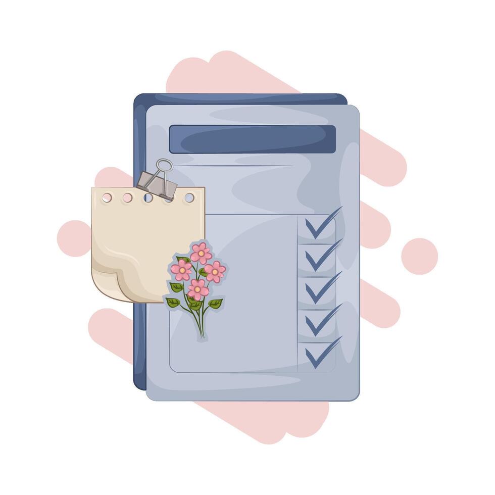Tasks Checked and Marked Finished vector