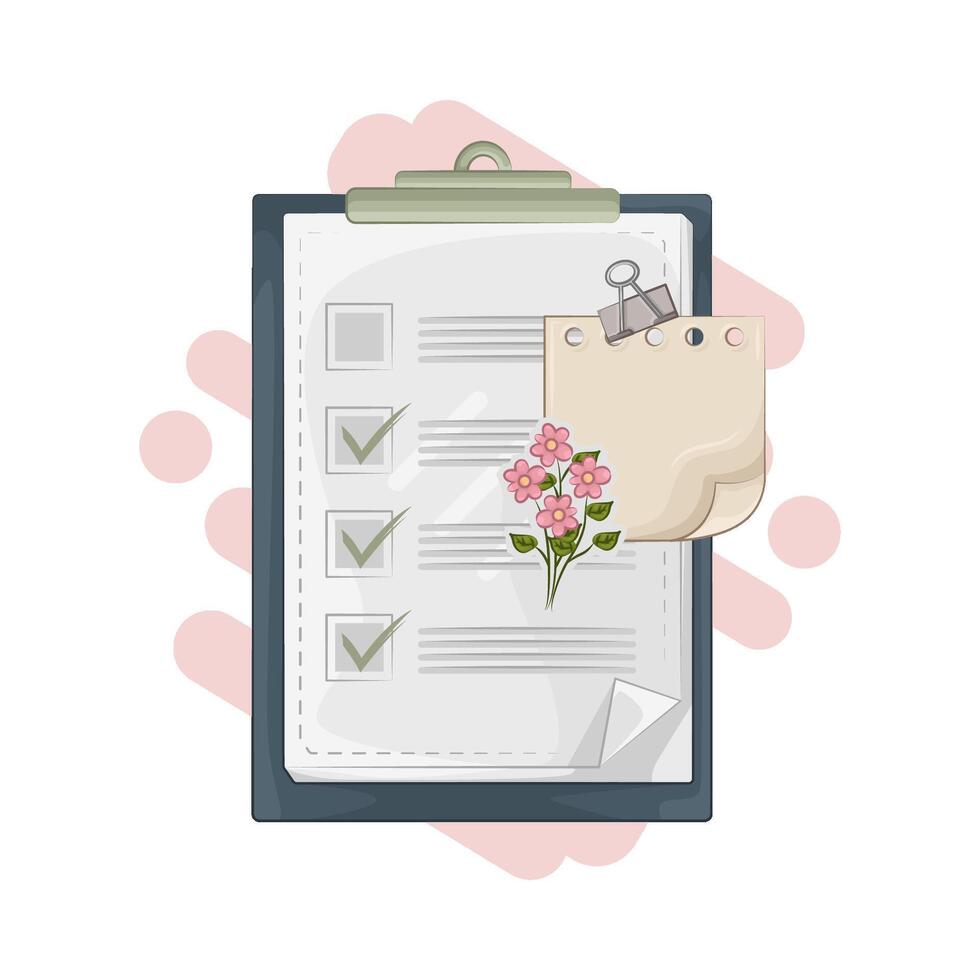 Task Completed and Checked Today vector