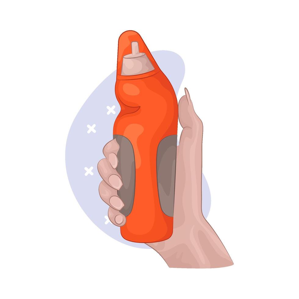 Refreshing Water Bottle vector