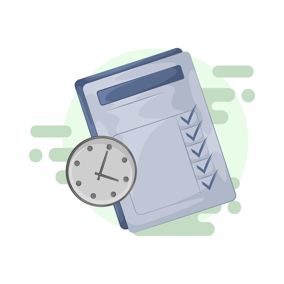 Checklist with All Tasks Done vector