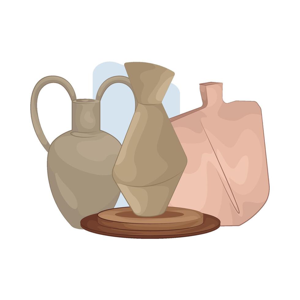 Elegant Vase for Flowers vector