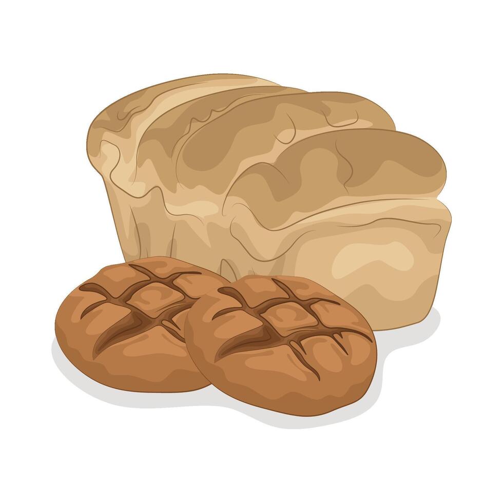 Fresh Bread from Oven vector
