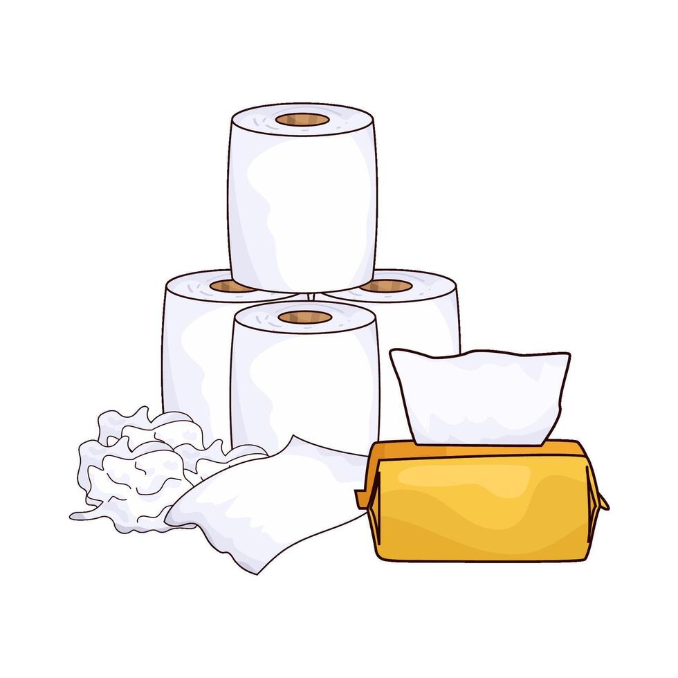 Fresh Tissue Roll vector