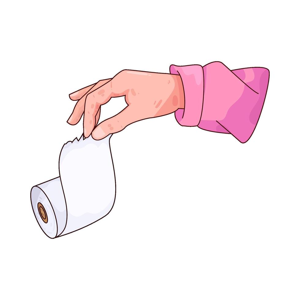 Clean Hands with Tissue vector