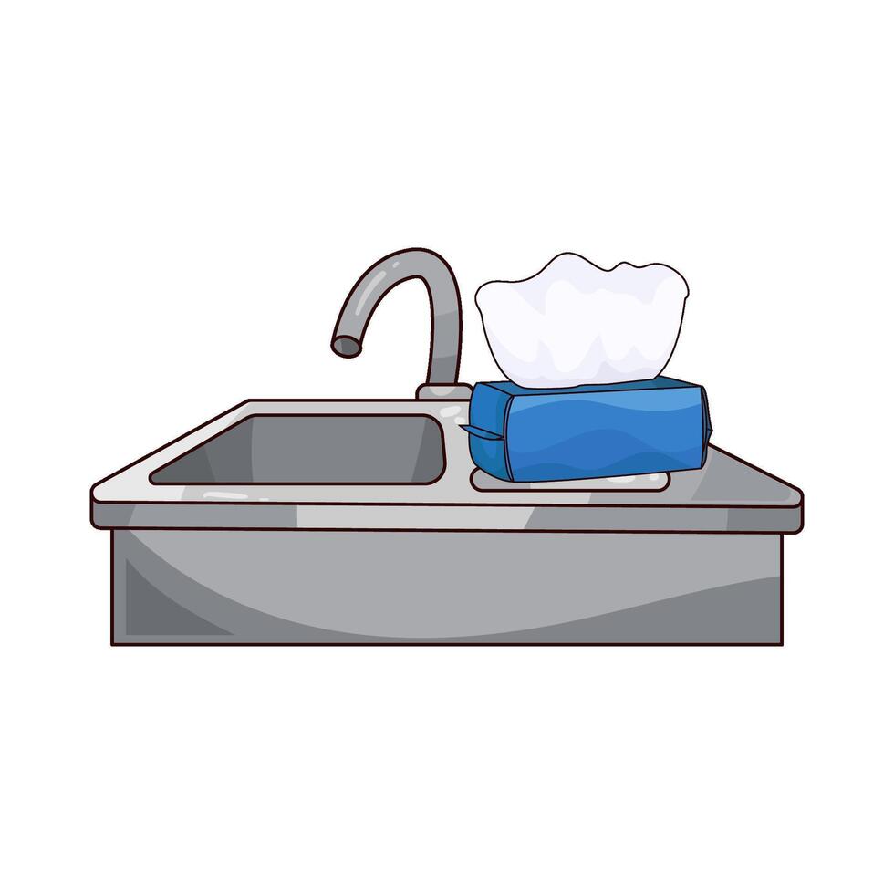 Tissue Beside the Sink vector