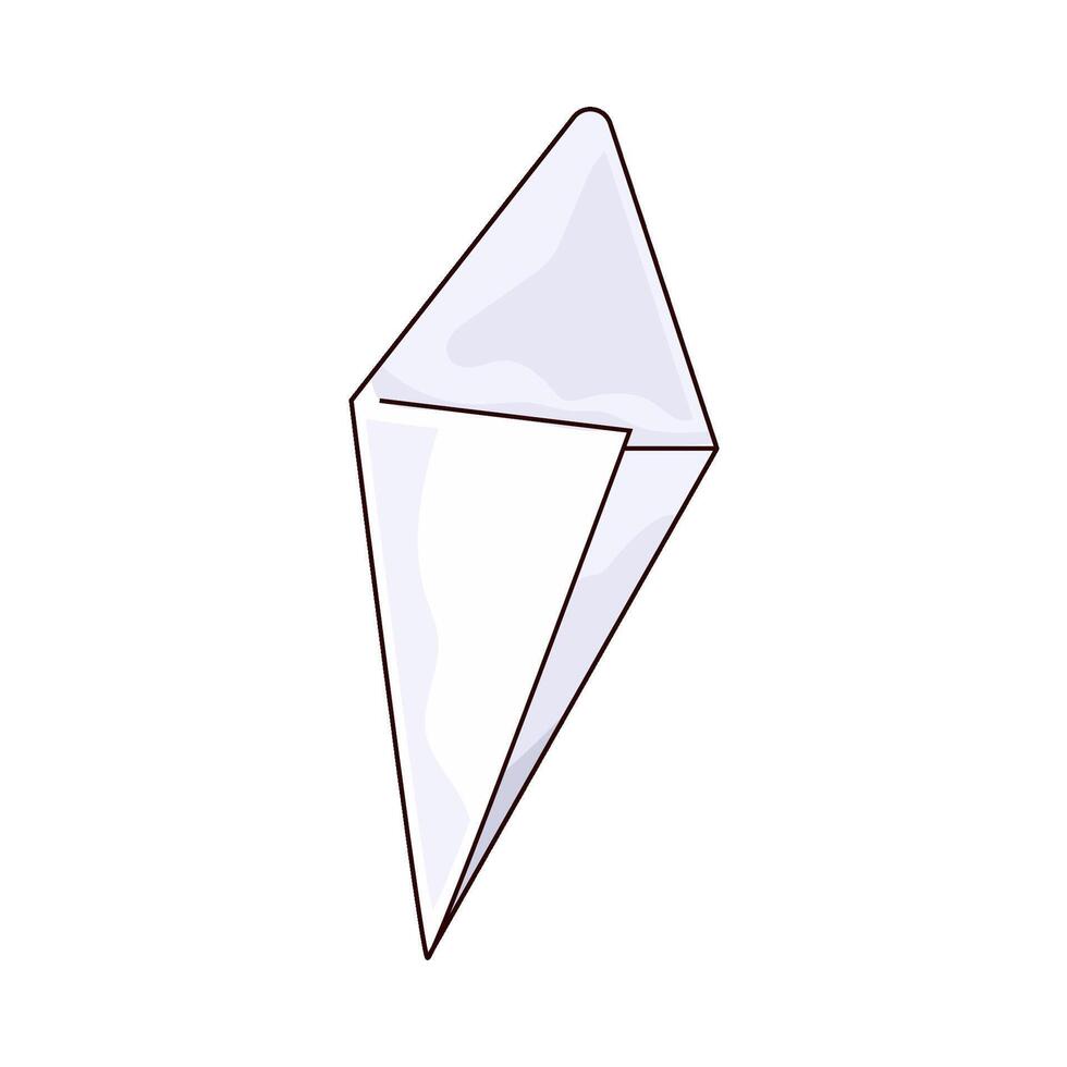 Folded tissue illustration vector