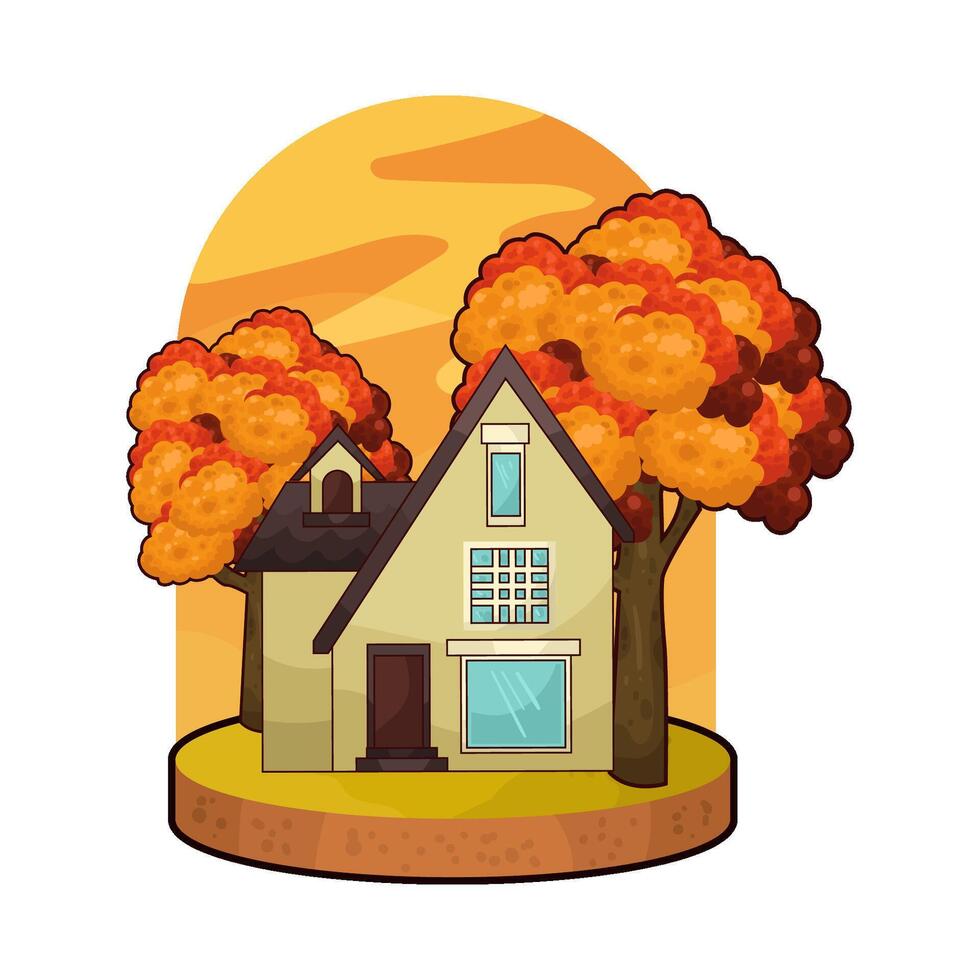 Rustic Fall Retreat vector
