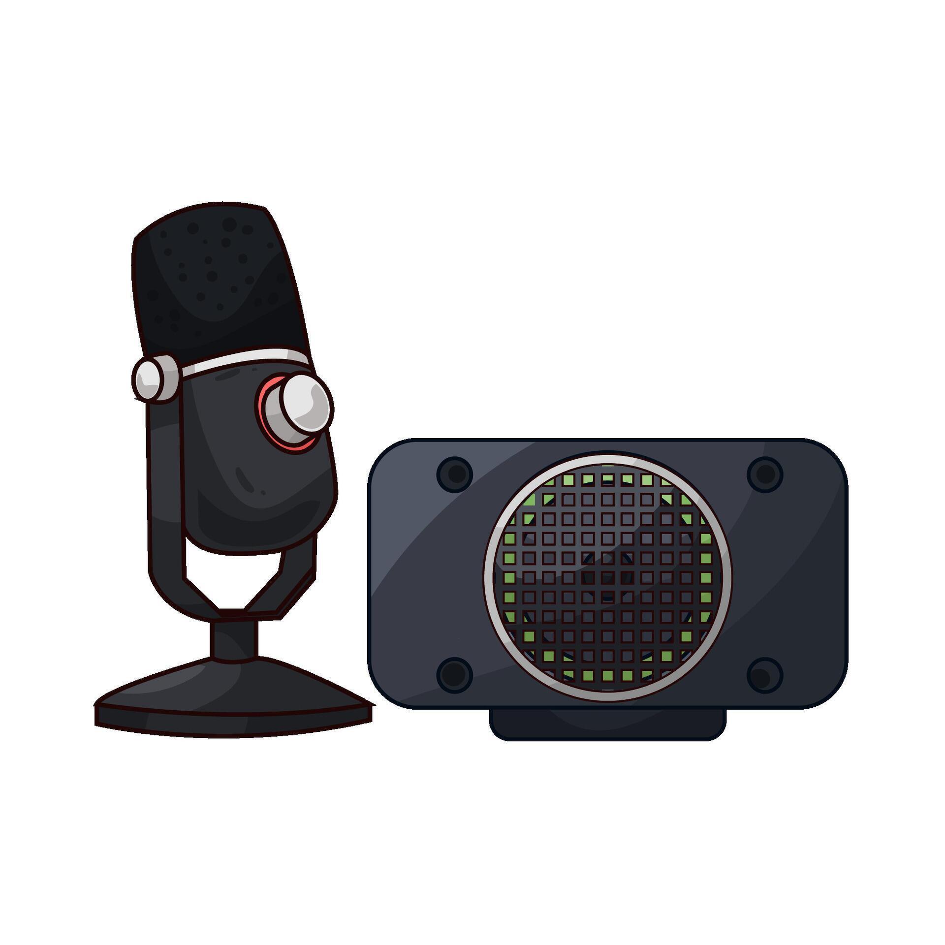 Microphone Leans Toward The Speaker 49477354 Vector Art At Vecteezy Microphone Leans Toward The Speaker Vector