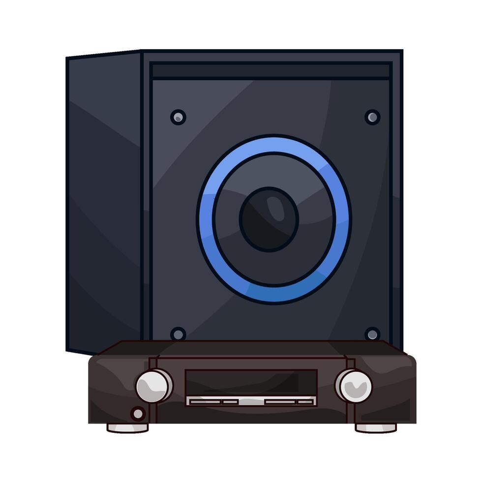 Multimedia Speaker DVD Player vector
