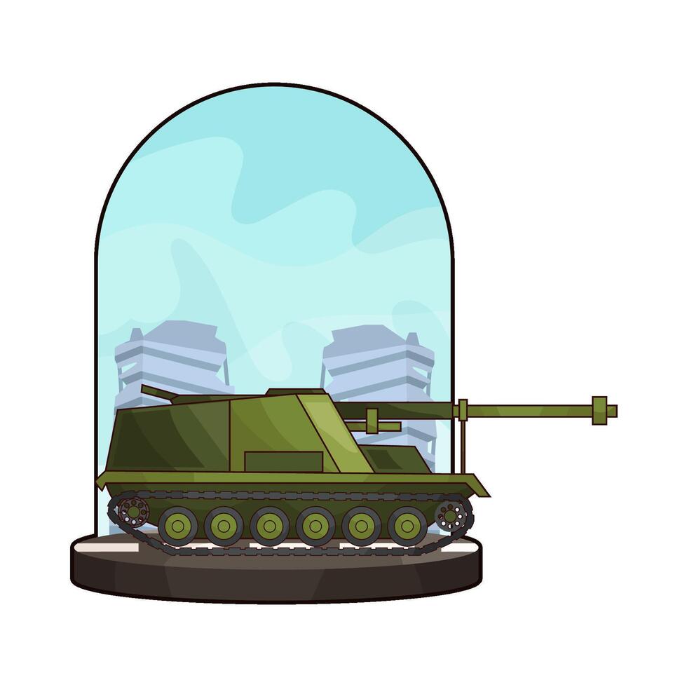 military tank illustration vector