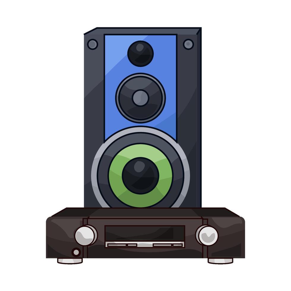 DVD Player And Speaker System vector