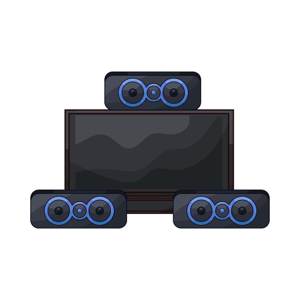 Clear Sound Dual Speakers vector