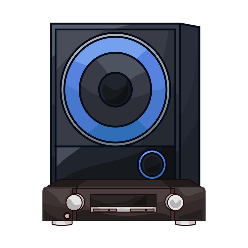 Speaker System DVD Player vector