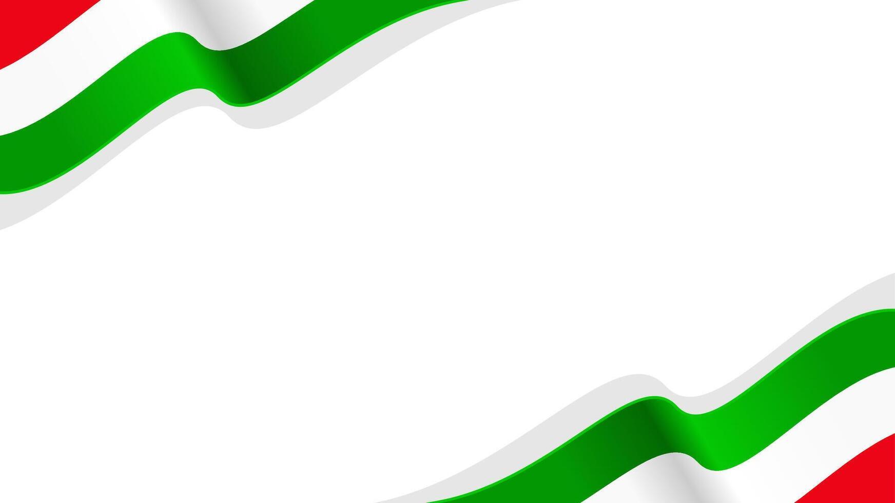 wavy hungary flag frame background with copy space for text. hungary national day vector