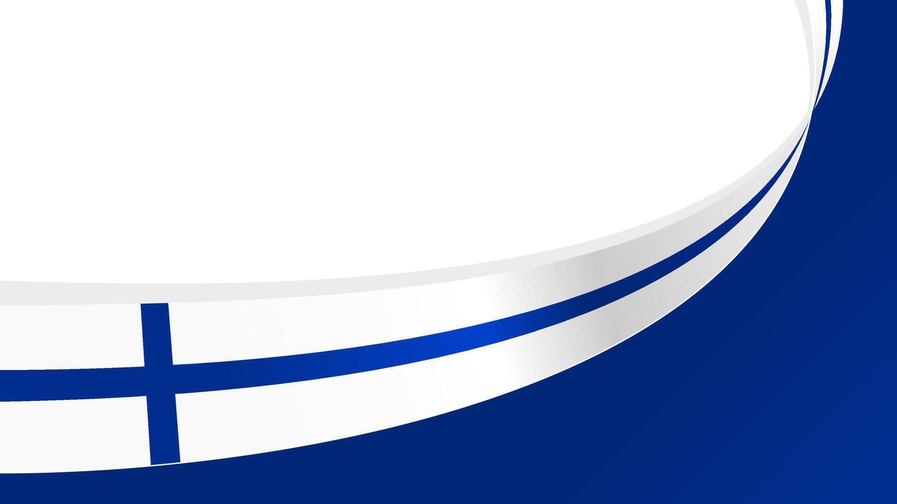 wavy finland flag background with copy space for text vector