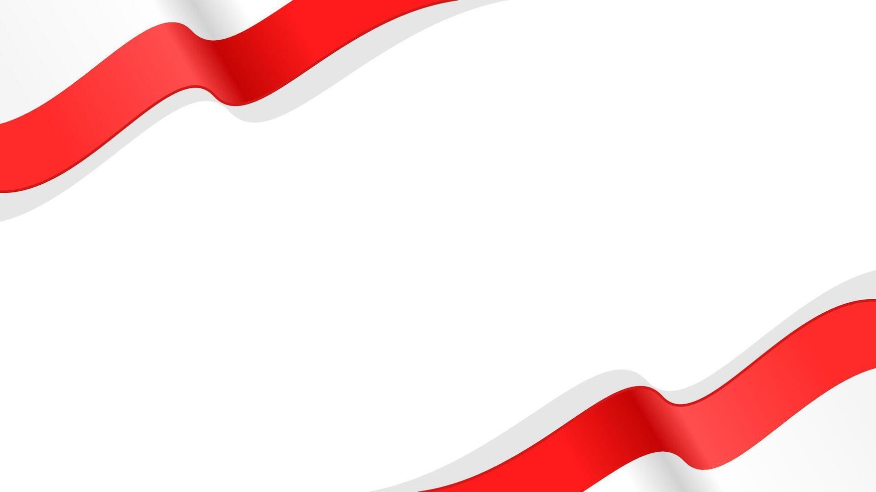 wavy poland flag frame background with copy space for text. poland national day vector
