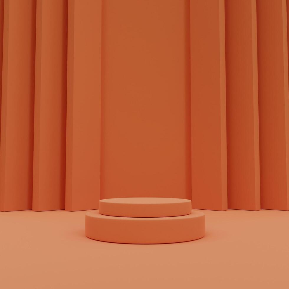 3D Podium Background for Product Showcase in Multi Colour photo