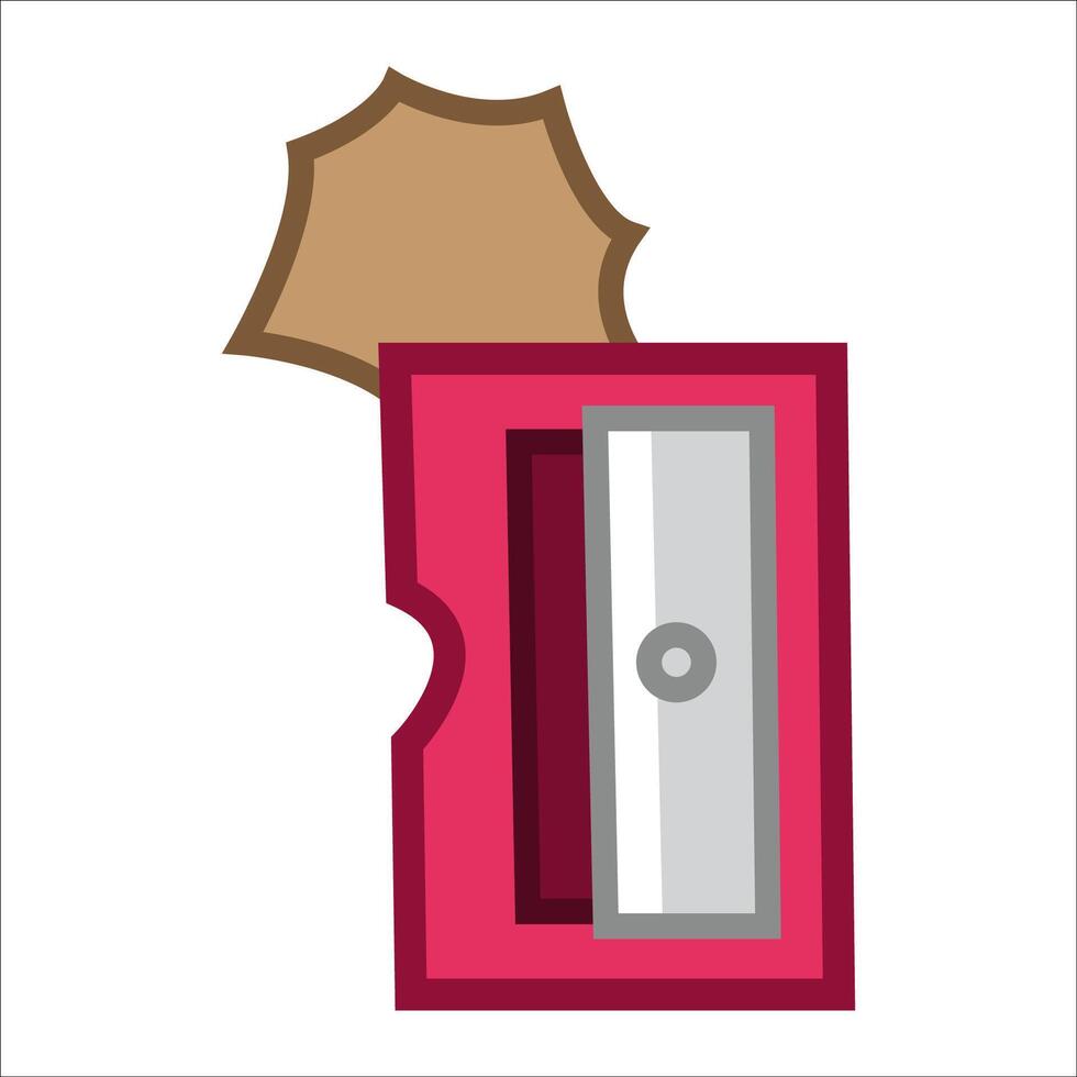Pencil sharpener isolated on white background vector