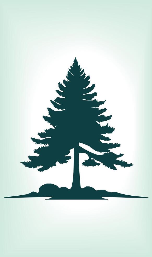 Conifer Trees Nature's Evergreen vector