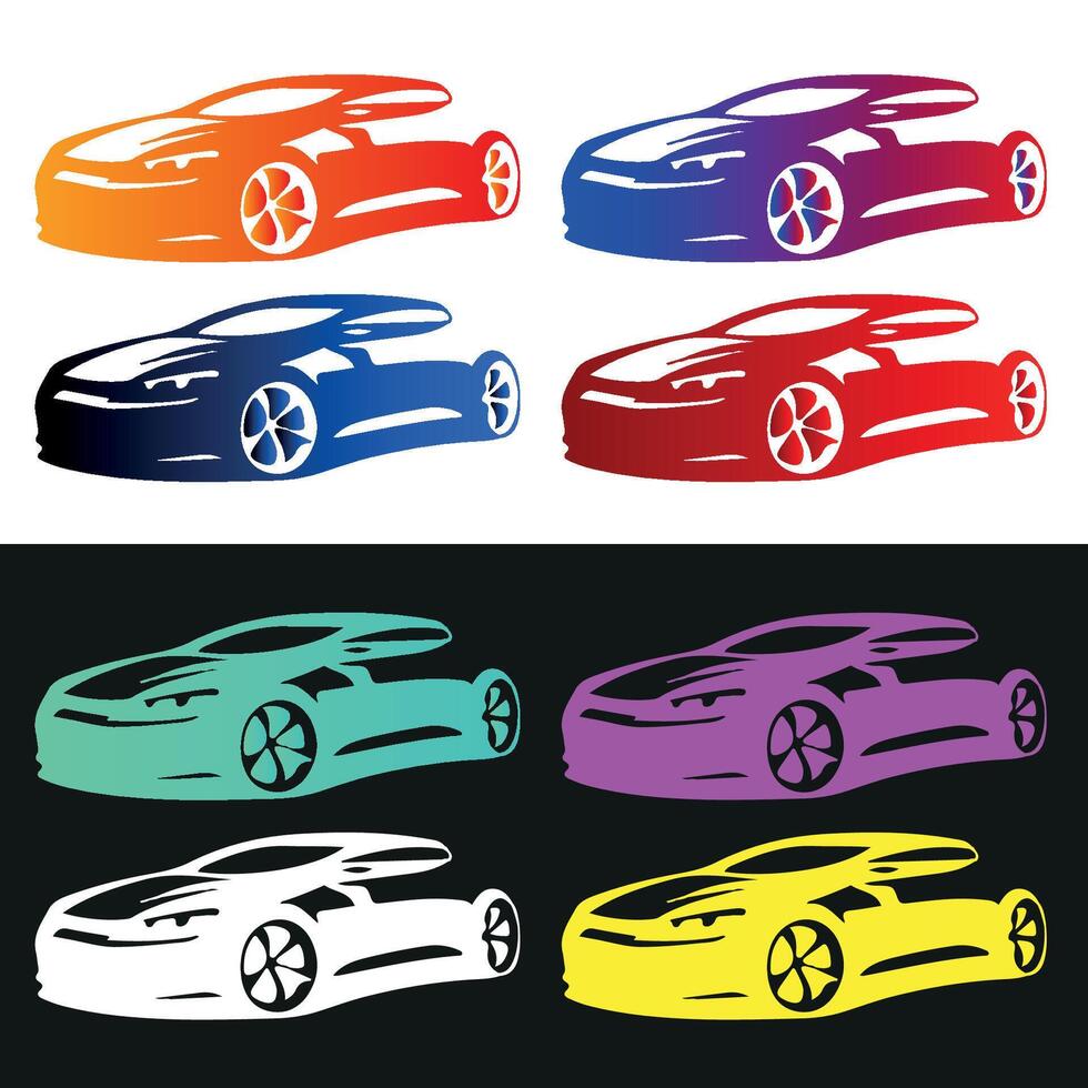 Luxury car icon vector