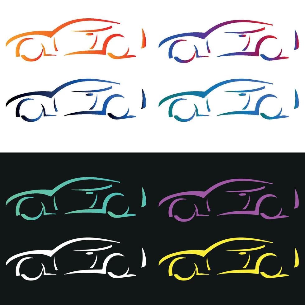 Luxury car icon vector
