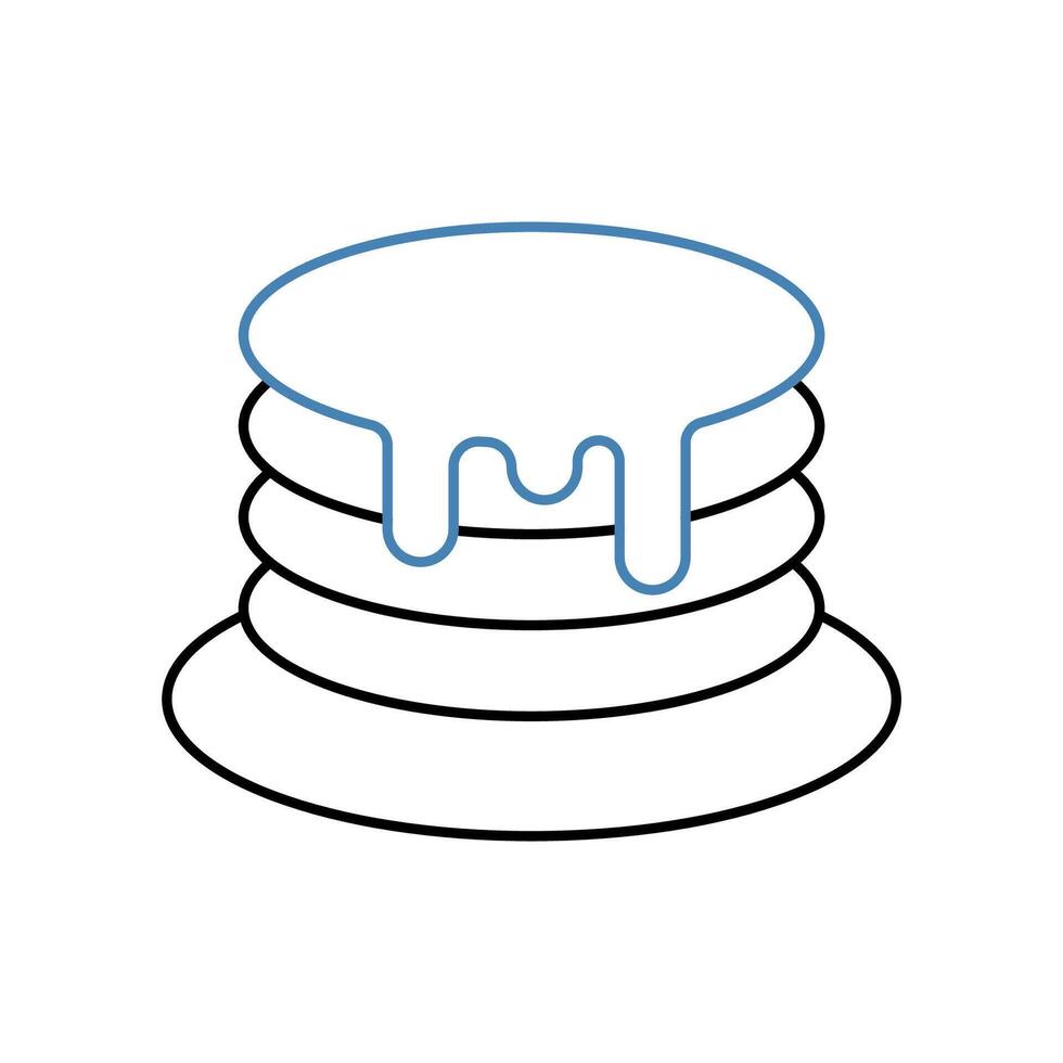 pancake concept line icon. Simple element illustration. pancake concept outline symbol design. vector