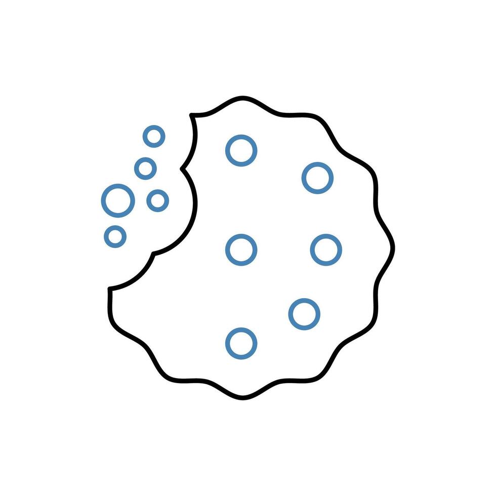 cookie concept line icon. Simple element illustration. cookie concept outline symbol design. vector