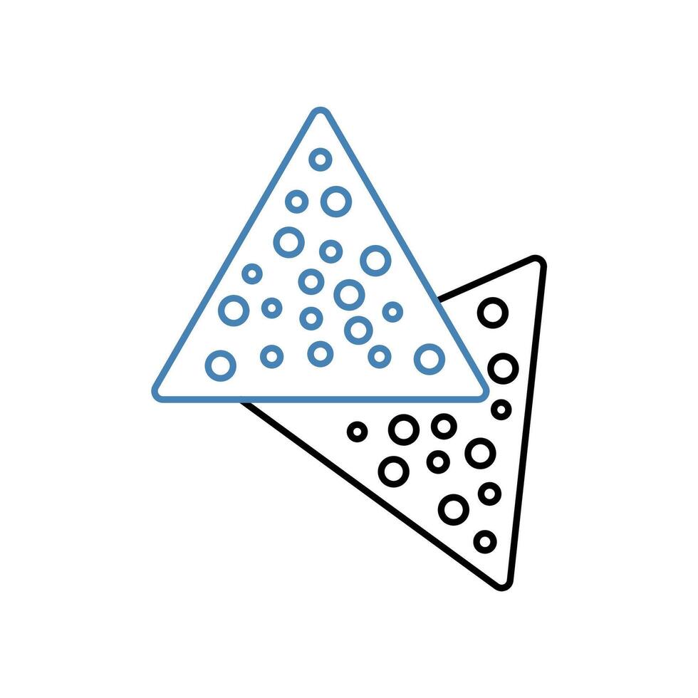 nachos concept line icon. Simple element illustration. nachos concept outline symbol design. vector