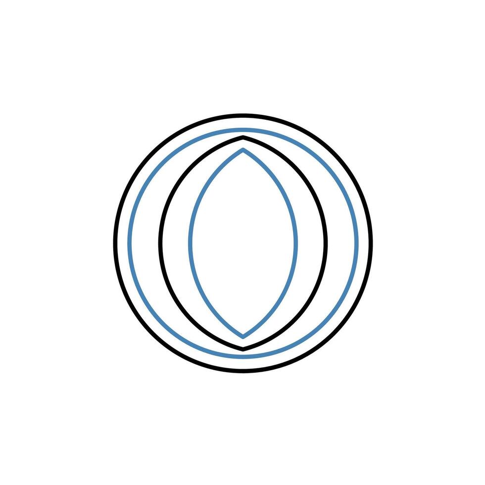 longitude concept line icon. Simple element illustration. longitude concept outline symbol design. vector