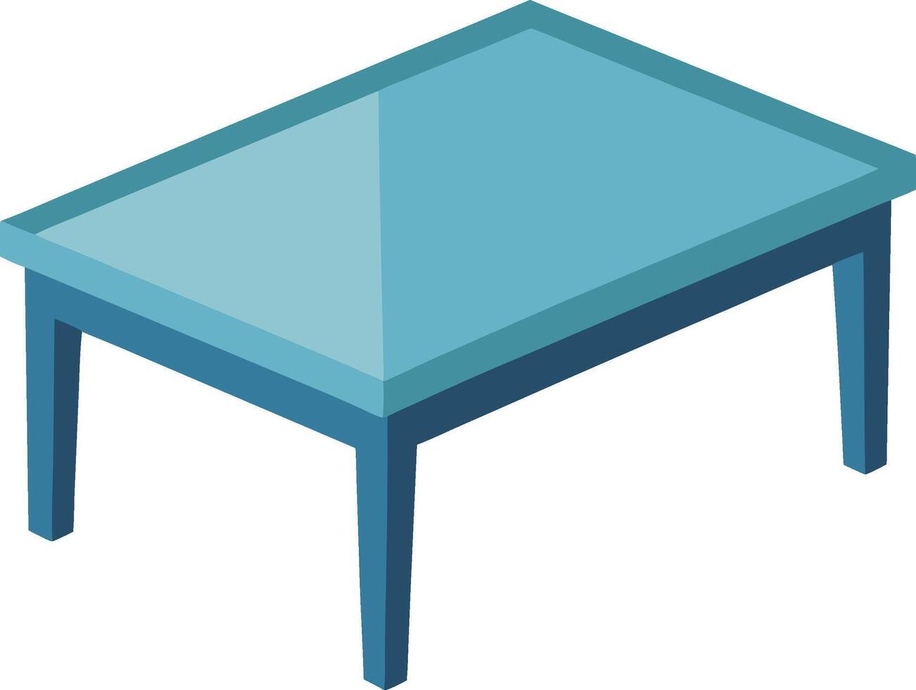 illustration glass table flat art design vector