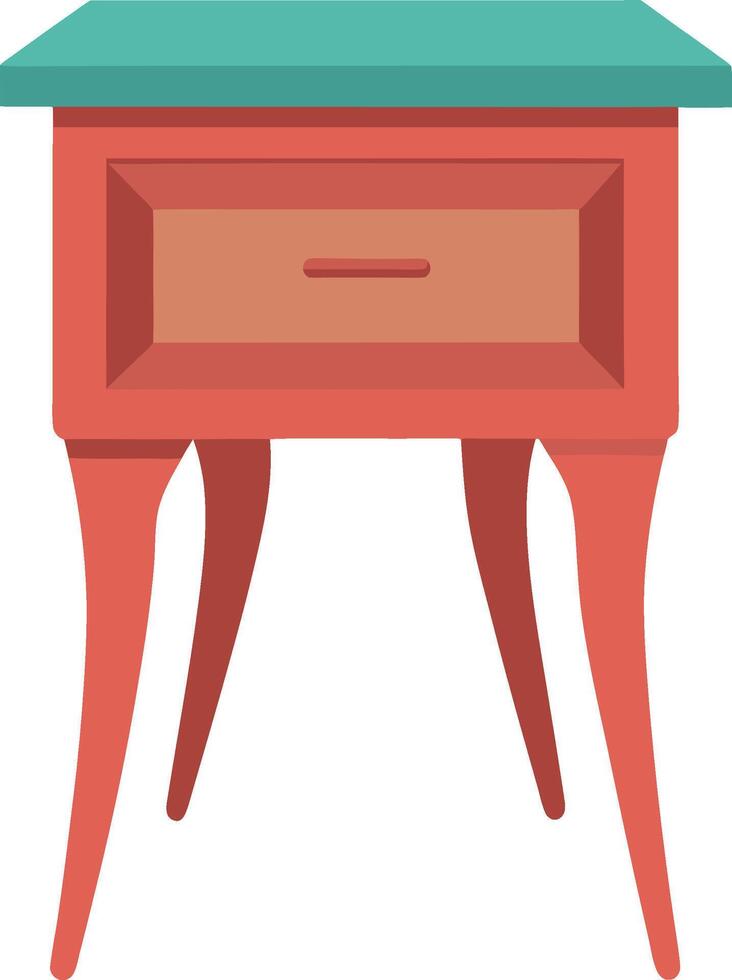 illustration end table flat art design vector