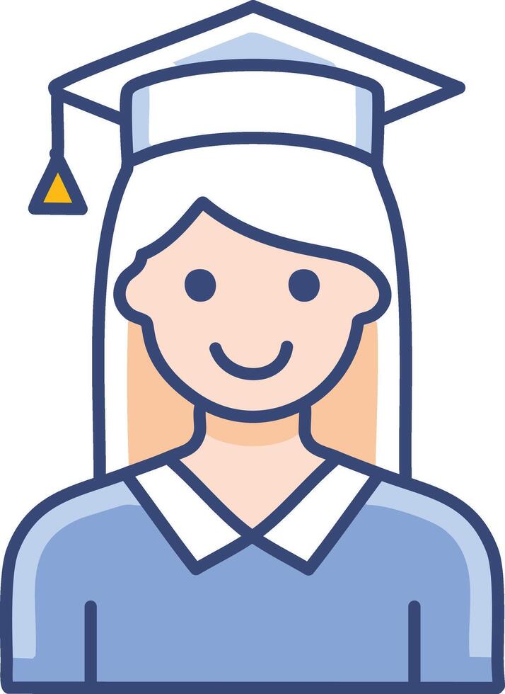 Student icon isolated on white background vector