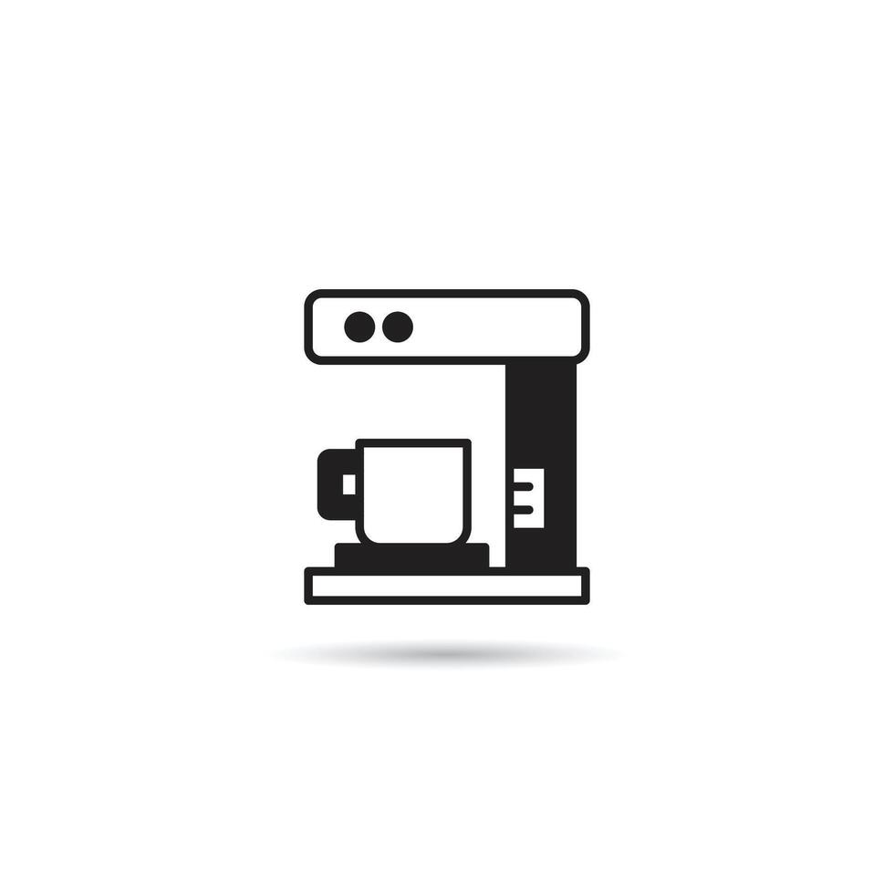 coffee maker icon on white background vector