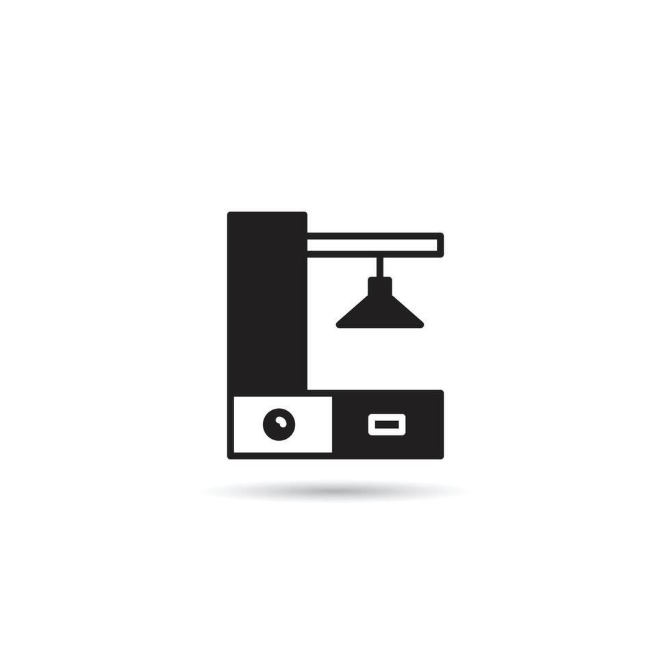 kitchen counter icon on white background vector
