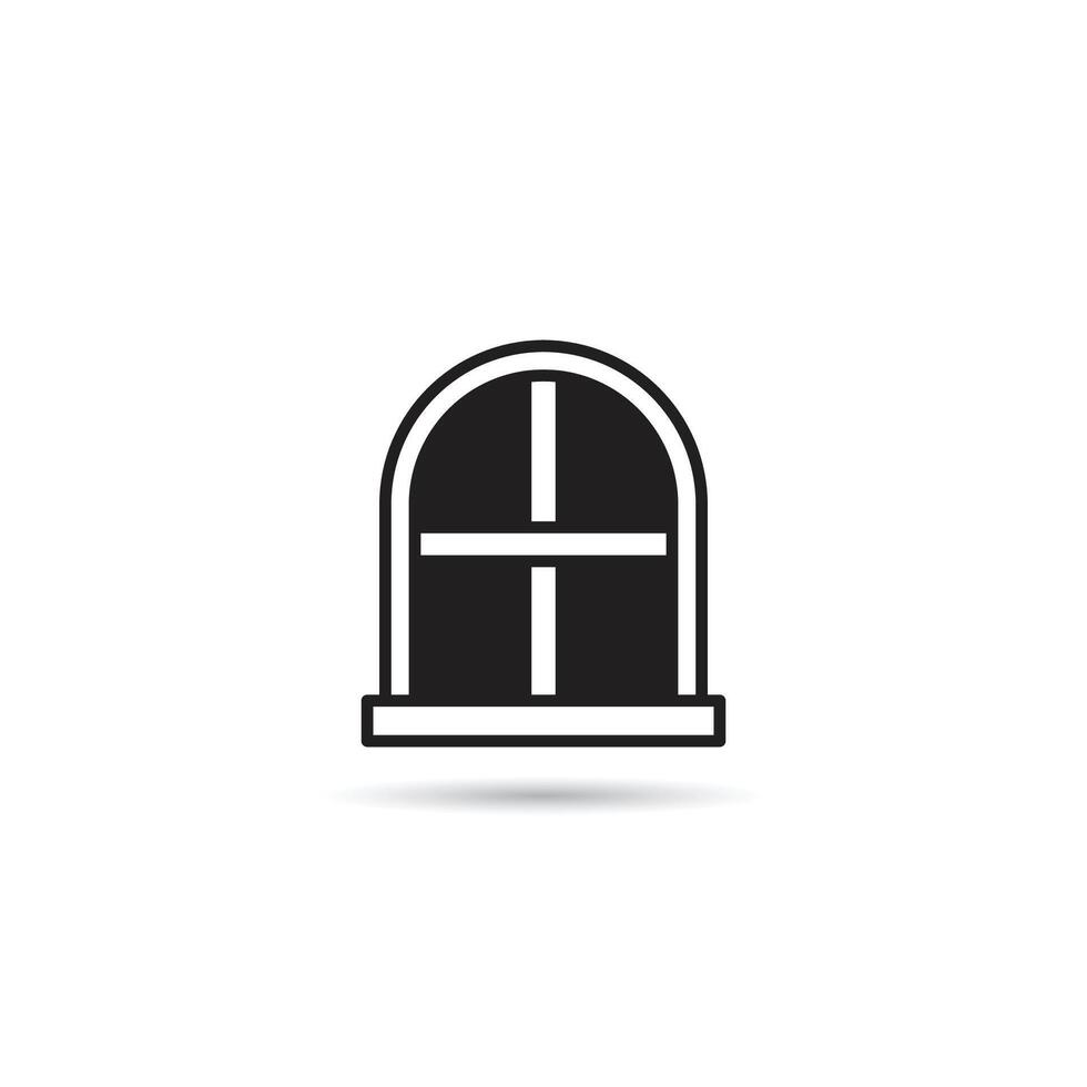 arch window icon illustration vector