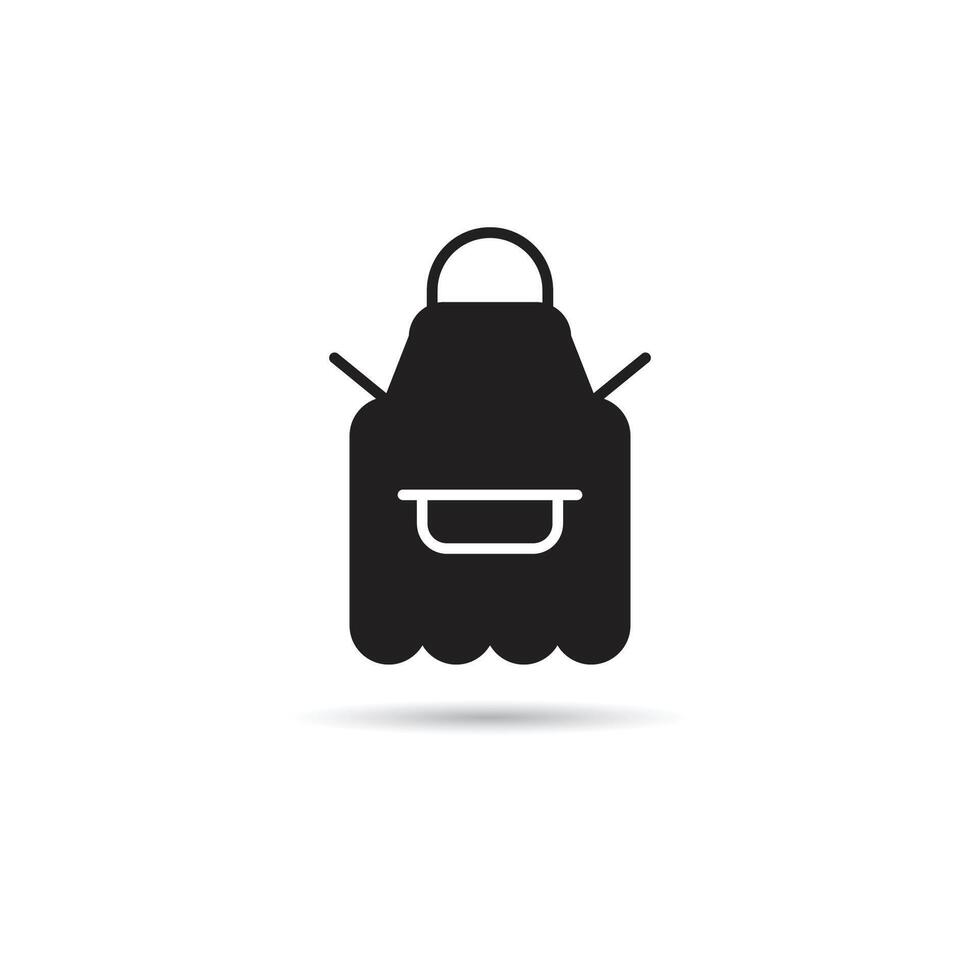 apron icon on white background illustration vector