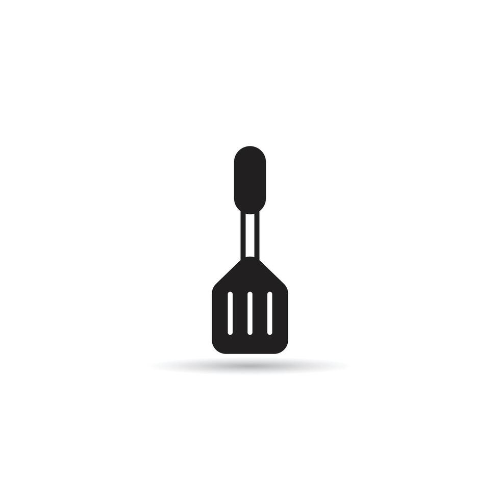 spade of frying pan icon on white background vector