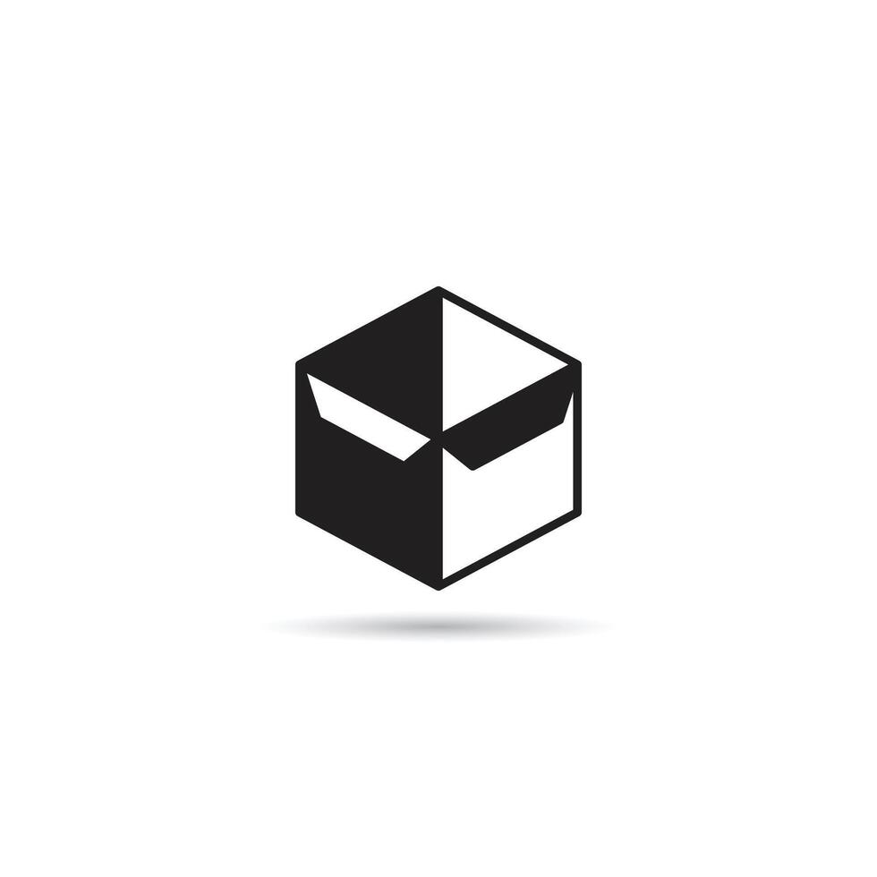box icon on white background vector